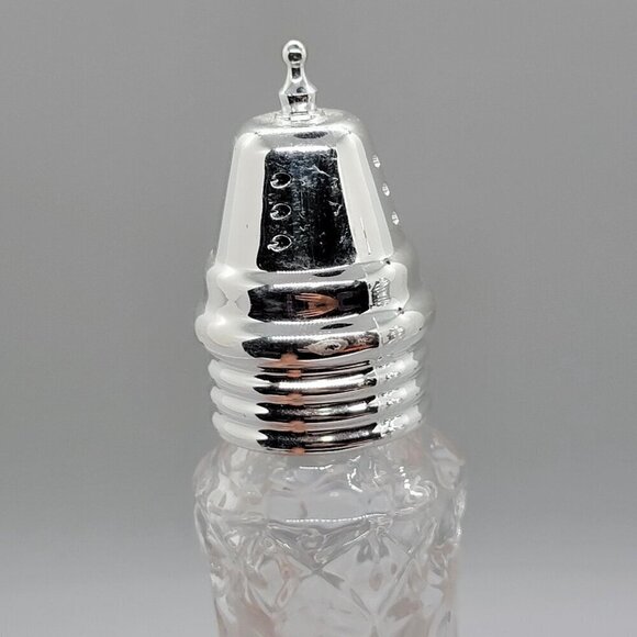 Bohemia Czech Republic Lead Crystal Over Salt & Pepper Shakers Set - Picture 9 of 10